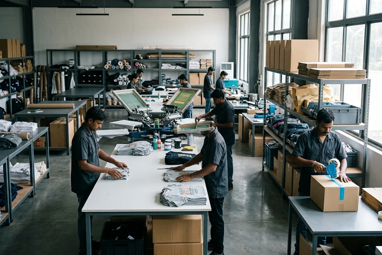 Factory floor — wide shot