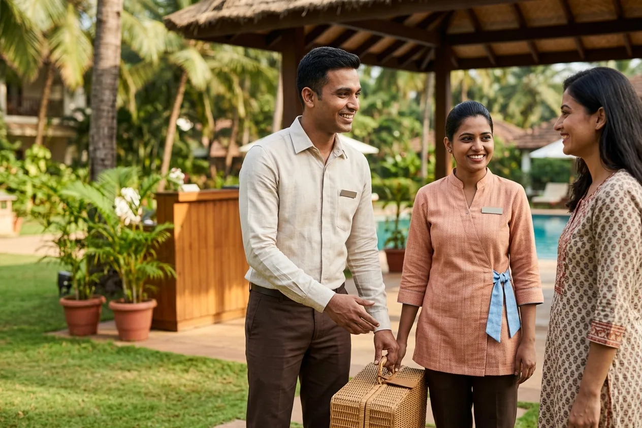 Resort uniform on staff