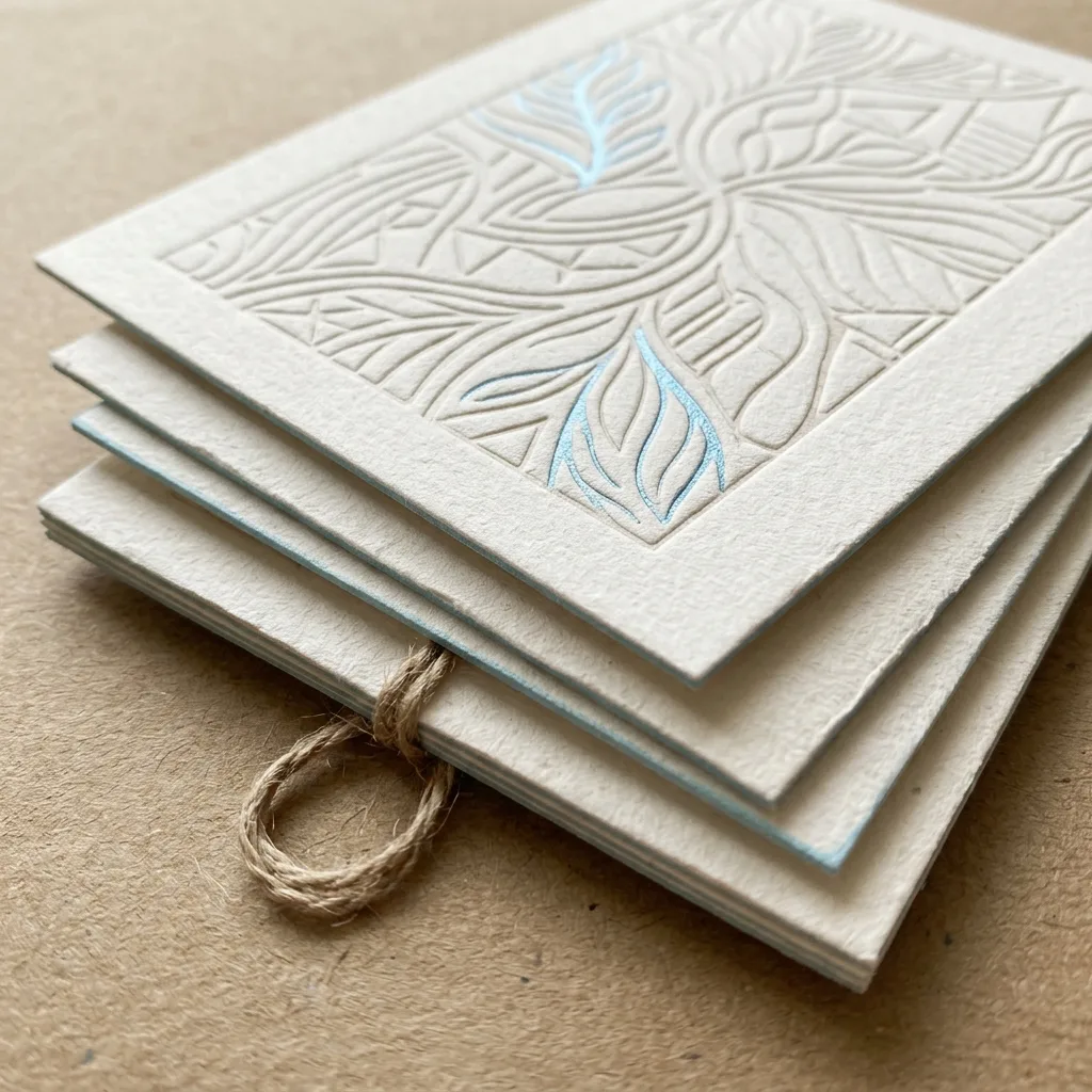Print finish detail on event cards