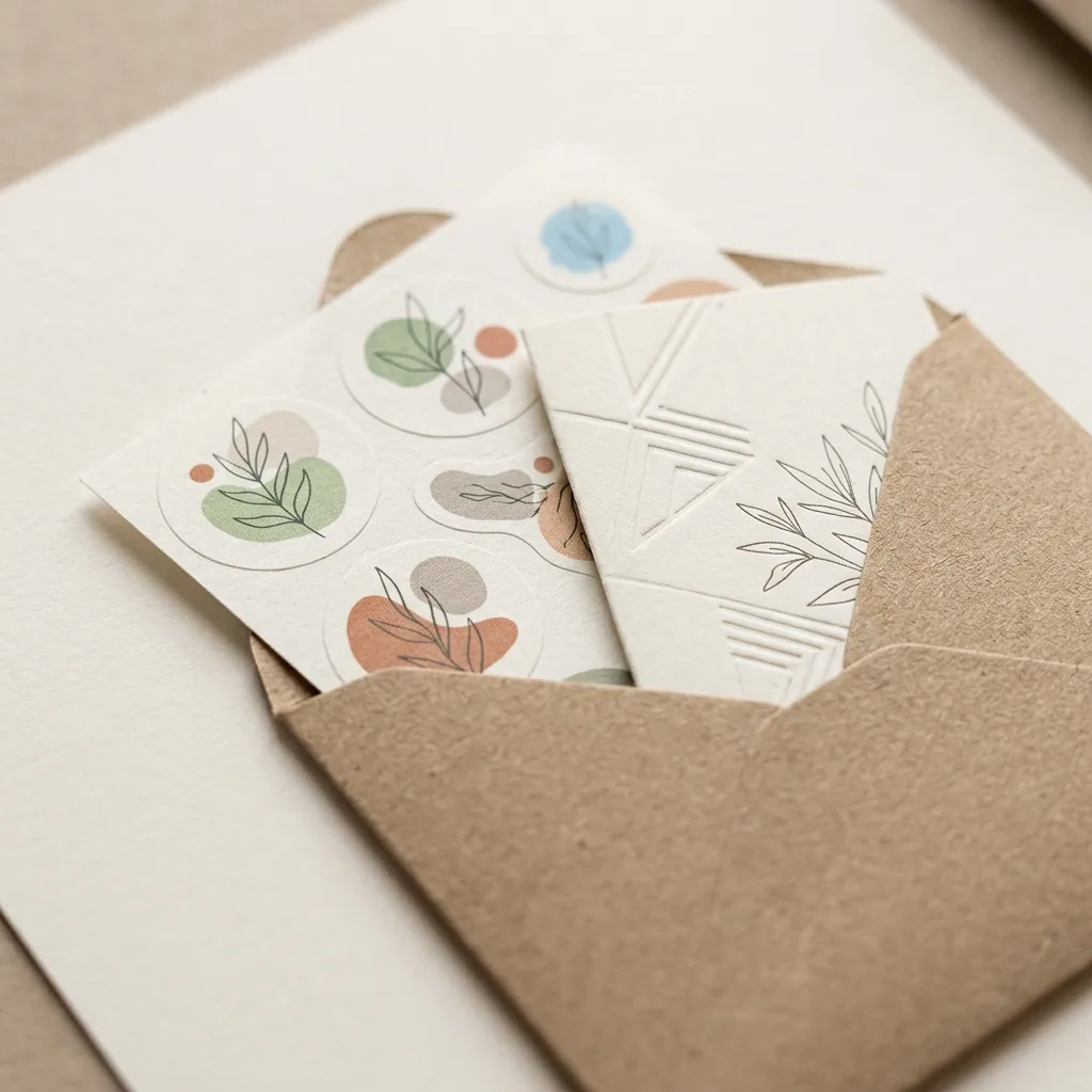 Sticker sheets and packaging inserts